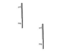 Loops 2 Pack Sleek Satin Stainless Steel T Bar Cabinet Handle - 244X12mm Durable Design - Kitchen Drawer Pull Handle