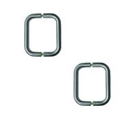 Loops 2 Pack Sleek Stainless Steel D Shape Pull Handle For Modern Interiors - 19mm Size - Door Handle