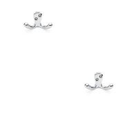 Loops 2 Pack - Solid Brass Victorian Double Robe Coat Hook Wall Mounted Holder Polished Chrome