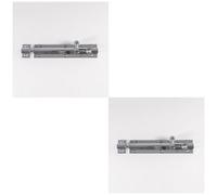 Loops 2 Pack - Straight Barrel Surface Mounted Door Bolt Lock 151 X 32mm Polished Brass