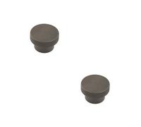 Loops 2 Pack Stylish 40mm Dark Bronze Cupboard Knob For Modern Interiors Kitchen Cabinet Knob