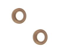 Loops 2 Pack Stylish Chamfered Outer Roses In Antique Brass Finish - Grade 304 - Door Handle