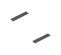 Loops 2 Pack Stylish Dark Bronze Backplates For Cabinet Handle 140X30mm - Kitchen Drawer Pull Handle