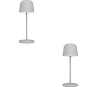 Loops 2 PACK Stylish Grey LED Table Lamp for Modern Home Décor Loops Grey