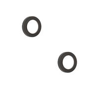 Loops 2 Pack Stylish Knurled Outer Rose In Dark Bronze For Escutcheons - Solid Brass Key Hole Cover