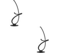 Loops 2 Pack Stylish Led Black Table Lamp For Modern Home Decor - Perfect Indoor Lighting Solution