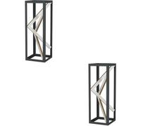 Loops 2 Pack Stylish Modern Black And Gold Table Lamp For Indoor Home Décor