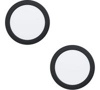 Loops 2 Pack Stylish Modern Black Ceiling Light For Indoor Home Decor - Semi Flush Design