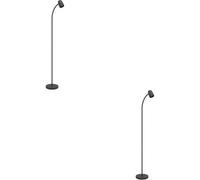 Loops 2 Pack Stylish Modern Black Floor Lamp For Indoor Spaces - Illuminate Your Home With Elegance