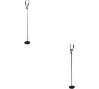 Loops 2 Pack Stylish Modern Black Led Floor Lamp For Home And Indoor Spaces