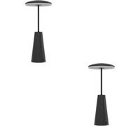 Loops 2 Pack Stylish Modern Black Led Table Lamp For Indoor Home Space