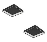 Loops 2 Pack Stylish Modern Black Square Ceiling Light For Indoor Spaces