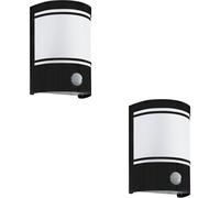 Loops 2 Pack Stylish Modern Black Wall Light For Indoor Home Decor - Model 99566