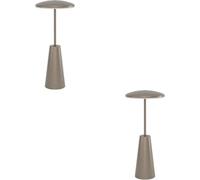Loops 2 Pack Stylish Modern Dark Bronze Led Table Lamp For Elegant Home Decor
