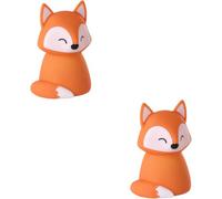 Loops 2 Pack Stylish Modern Orange Table Lamp For Indoor Home Decor - Led Lighting