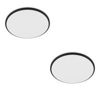 Loops 2 Pack Stylish Modern White Led Ceiling Light For Indoor Spaces - Perfect For Any Room