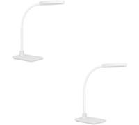 Loops 2 Pack Stylish Modern White Led Table Lamp For Home Decor And Illumination