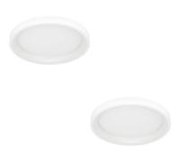 Loops 2 Pack Stylish Modern White Round Ceiling Light For Indoor Spaces