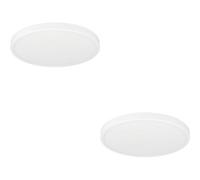 Loops 2 Pack Stylish Modern White Round Led Ceiling Light For Indoor Spaces