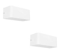 Loops 2 Pack Stylish Modern White Wall Light For Indoor Spaces - Perfect Home Illumination
