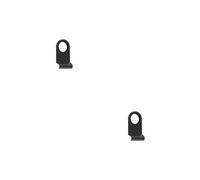 Loops 2 Pack Stylish Plain Cylinder Pulls In Black - 86X44mm For Modern Interiors - Door Lock Finger Pull