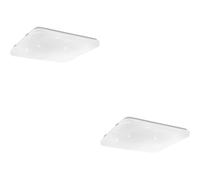 Loops 2 PACK Stylish White Square LED Ceiling Light for Indoor Bathroom Loops White