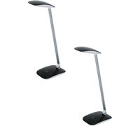 Loops 2 PACK Table Desk Lamp Colour Balck Touch On/Off Dimming Bulb LED 4.5W Included Loops Multicolor