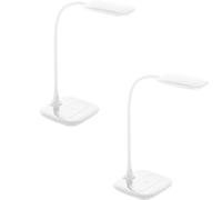 Loops 2 PACK Table Desk Lamp Colour White Touch On/Off Dimming Bulb LED 3.4W Included Loops White