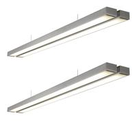 Loops 2 PACK Twin Commercial LED Suspension Light - 1494 x 156mm - 2 x 26W CCT LED Loops Multicolor