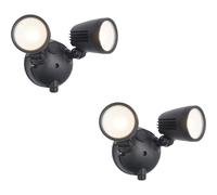 Loops 2 PACK Twin Light Outdoor Adjustable Spot Light - 2 x 10W CCT LED Module Loops Multicolor