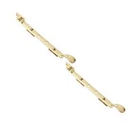 Loops 2 Pack Victorian Casement Stays 250mm In Polished Brass For Elegant Windows - Window Peg Bar