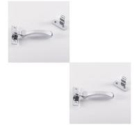 Loops 2 Pack - Victorian Wedge Pattern Casement Window Fastener 57 X 13mm Polished Chrome