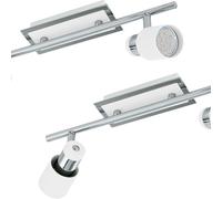 Loops 2 PACK Wall 2 Spot Light Colour Chrome Plated White Steel GU10 2x5W Included Loops White