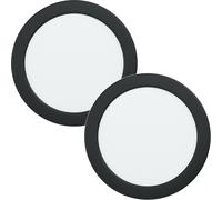 Loops 2 PACK Wall / Ceiling Flush Downlight Black Recess Spotlight 10.5W LED Loops Black