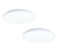 Loops 2 PACK Wall / Ceiling Light White Round Surface Moutned 315mm 18W LED Loops White