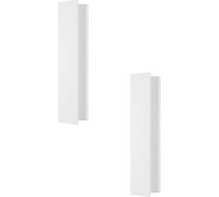 Loops 2 PACK Wall Light Colour White Aluminium Steel Enclosure Bulb LED 12W Included Loops White