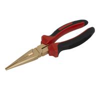 Loops 200mm Non Sparking Long Nose Pliers - Serrated Jaws - Beryllium Copper Loops Copper