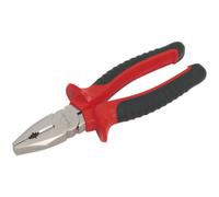 Loops 205mm Combination Pliers - Drop Forged Steel - 25mm Jaw Capacity - Comfort Grip in Metallics Loops Metallics