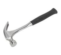 Loops 20oz One-Piece Claw Hammer - Drop Forged Steel - Rubber Grip - DIY Nail Remover in Metallics Loops Metallics