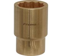 Loops 21mm Non-Sparking WallDrive Socket - 1/2" Square Drive - Beryllium Copper Loops Copper