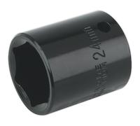 Loops 24mm Forged Impact Socket - 1/2 Inch Sq Drive - Chrome-Vanadium Wrench Socket Loops Multicolor