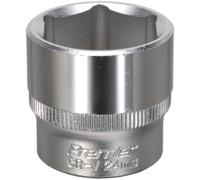 Loops 24mm Forged Steel Drive Socket - 3/8" Square Drive - Chrome Vanadium Socket in Metallics Loops Metallics