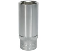 Loops 24mm Steel Deep Drive Socket - 1/2" Square Drive - Chrome Vanadium Socket in Metallics Loops Metallics
