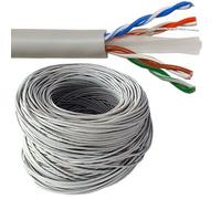 Loops 25m Indoor CAT5e Cable Drum/Reel - 24 AWG Oxygen Free Solid Copper - UTP Gigabit Network Ethernet Data Wire RJ45 - Modem Router Internet POE HDBaseT CCTV