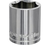 Loops 26mm Chrome Plated Drive Socket - 1/2" Square Drive - High Grade Carbon Steel in Metallics Loops Metallics