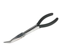 Loops 275mm Angled Needle Nose Pliers - Drop Forged Steel - 45 Degree Angle Nose in Metallics Loops Metallics