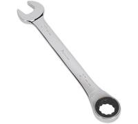 Loops 27mm Ratchet Combination Spanner - Chrome Vanadium Steel - 72 Tooth Ratchet Ring in Metallics Loops Metallics
