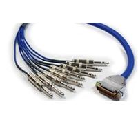 2m 25 Pin D Sub to 8 x 6.35mm 1/4" Jack Plug Loom Cable Serial Signal Snake Lead