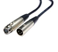 Loops 2m 3 Pin XLR Male to Female Cable - PRO Audio Microphone Speaker Mixer Lead