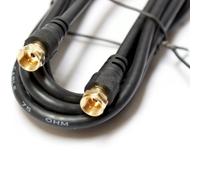 Loops 2m F-Connector Male to Plug Cable/Lead - Patch/Fly Satellite Sky Screw Type TV